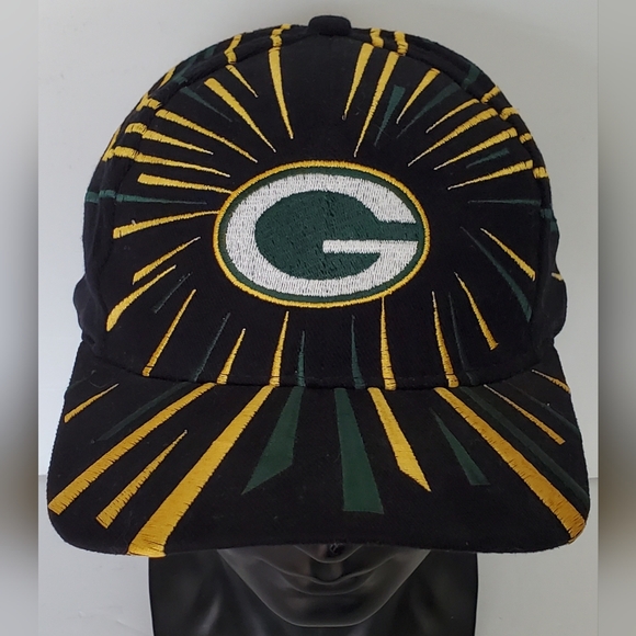 Drew Pearson Vintage Shock Wave Fireworks NFL Green Bay Packers Cap Hat - EUC